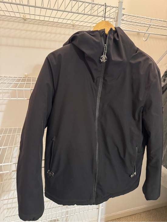 Roberto Cavalli Other - Roberto Cavalli Black Hooded Lightweight Jacket Medium